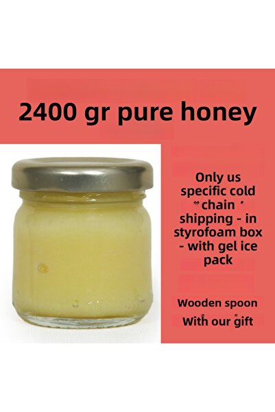 APİMED الحزمة الاقتصادية (2400 جرام) حليب نحل نقي من أبيميد مع كيس جل ثلج في ...