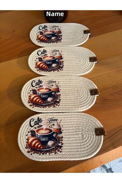 Nev Design 4-Piece Coasters, Dft Printing, Mini Supla, American Service