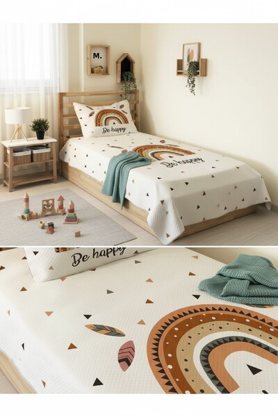 milroma Smiling Rainbow Children's Pique Set