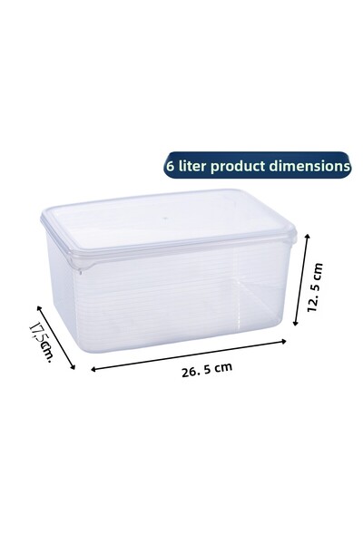 Ecolux 2 Pieces 6 Liter Air-Tight Lid Tablet Detergent Dispenser, Powder Detergent Dispenser, Bathroom Organizer