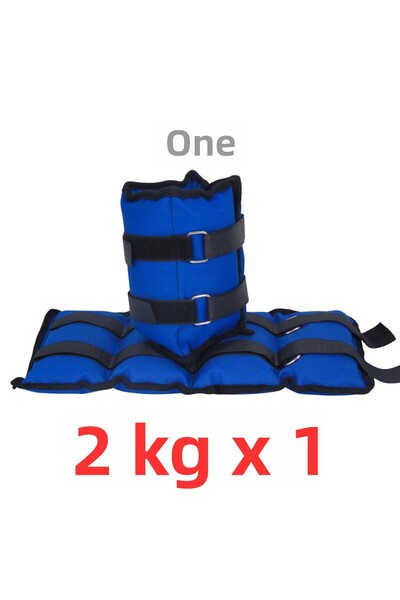 Om 2 kg 1 buc. Greutate albastră pentru mâini și glezne, terapie fizică, exercițiu de reabilitare, greutate de nisip