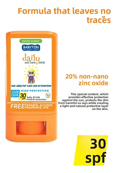 BABYTON Natural Sunscreen Daily Stick for Skiing and Winter Sports