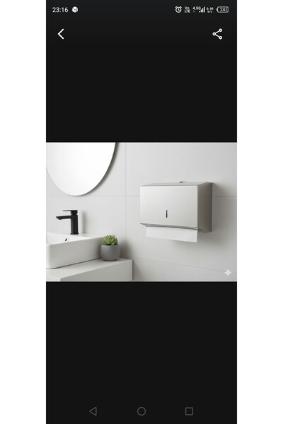 ZENVİVA 430 Stainless Steel Z-Fold Paper Towel Holder 400-Pack Dispenser Paper Towel Holder Paper Dispenser