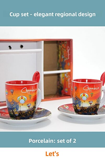 Letsii Local Porcelain Double Cup Set 2 Pieces