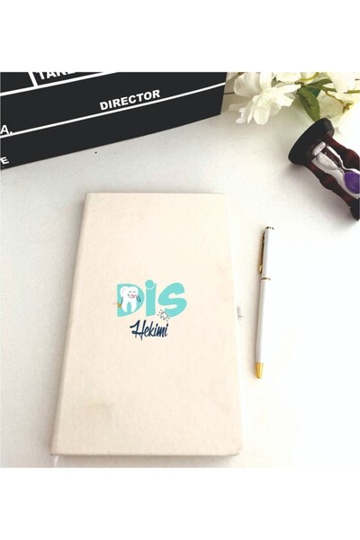 LİNOVERA Dentist Printed Notebook Pen Set