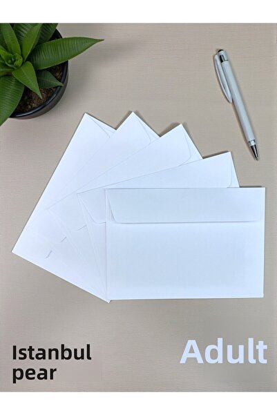 Pera İstanbul 25 bucăți C6, alb, felicitare de lux, carte de felicitare, sigiliu, portofel, plic de mare capacitate, 114x162mm