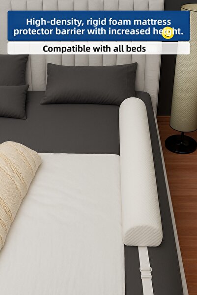 SABY حاجز حماية للسرير من الإسفنج الصلب من الجيل الجديد 168 سم