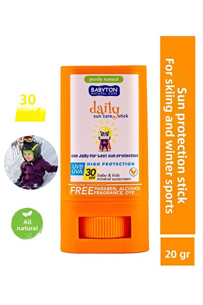 BABYTON Natural Sunscreen Daily Stick for Skiing and Winter Sports