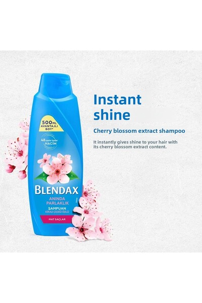 Blendax Instant Shine Shampoo with Cherry Blossom Extract 500 ml