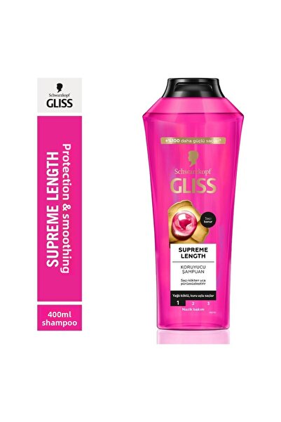 Gliss Supreme Length Protective Shampoo Oily Roots, Dry Ends Hair 400 ml