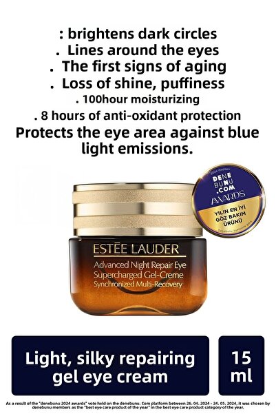 Estee Lauder Eye Cream - Advanced Night Repair Supercharged Gel Eye Cream 15m...