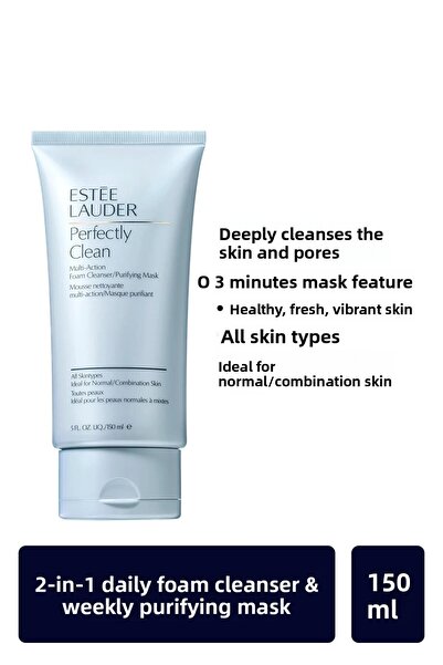 Estee Lauder Cleansing Foam & Purifying Mask - Perfectly Clean Multi-Action F...