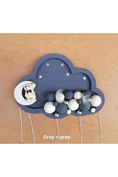 hobimixhobimix Cloud Door Decoration with Led - Dark Blue Door Decoration