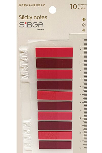 sibga tasarım Transparent Colored Postit Post-it Post It.Bookmark Bookmark Postit Sticker Note Paper 200 Sheets