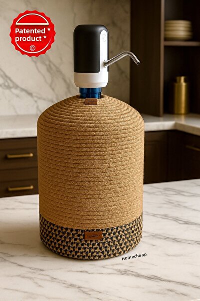 evdeucuz غطاء زجاجة منسوج من الجوت |   منتج ذو مظهر طبيعي من الجوت، زخرفي وحاصل على براءة اختراع