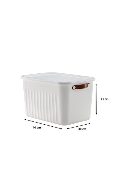 HOMİNG Nordic Style Multi-Purpose Large Size Organizer Box with Lid 20 Lt