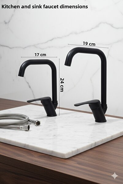 tesitay Matte Black Bathroom, Sink, Kitchen Faucets Faucet Fixture Robot Shower Accessory Sink Shower Set