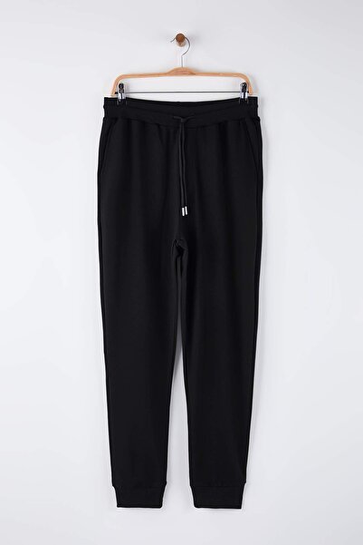 Trendyol Collection Black-Navy Regular/Normal Fit Rubber Leg 2-Pack Sweatpants Tmnaw22Ea0279
