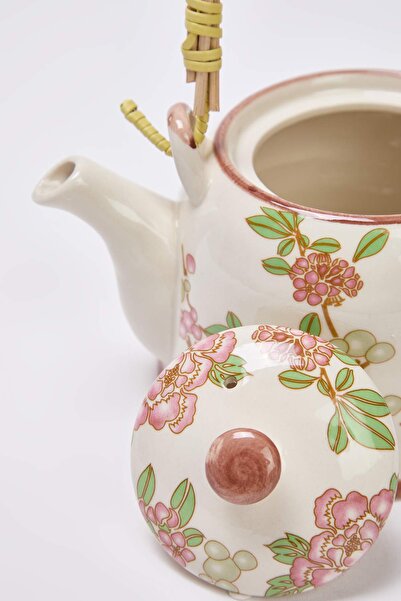 TRENDYOLMİLLA HOME Flower Patterned Porcelain Teapot 750 ml Tphaw26Ml00001