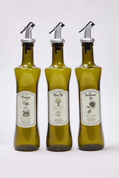 TRENDYOLMİLLA HOME 3-Piece Glass Oil Pot Set Tphaw26Yag00002