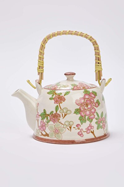 TRENDYOLMİLLA HOME Flower Patterned Porcelain Teapot 750 ml Tphaw26Ml00001