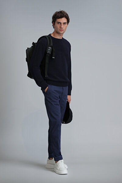 Lufian Tom Smart Erkek Chino Pantolon Slim Fit Lacivert