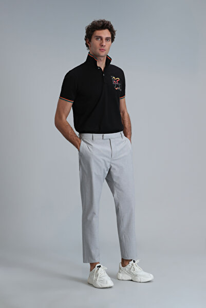 Lufian Kıng Smart Erkek Polo Tişört Siyah