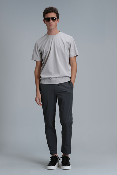 Lufian Antony Modern Graphic T- Shirt Stone