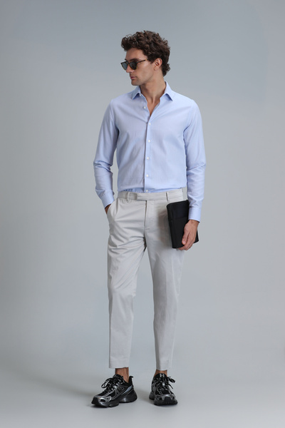 Lufian Plus Smart Erkek Chino Pantolon Slim Fit Taş