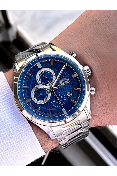 Slazenger Çelik Kordon Çelik Kasa 10 Atm İç Kadran Fonksiyonları Aktif Erkek ...