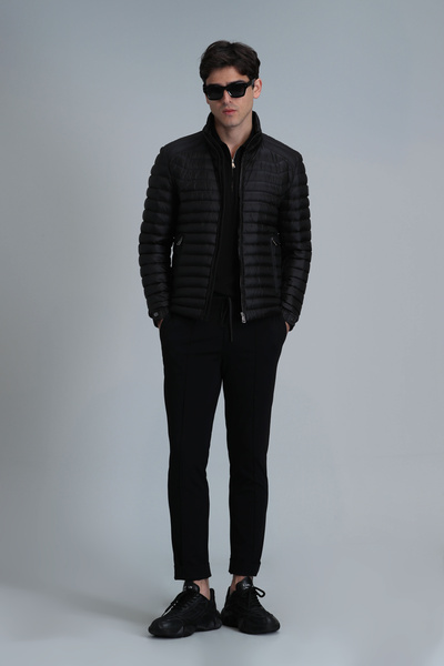 Lufian Simon Smart Erkek Chino Pantolon Slim Fit Siyah