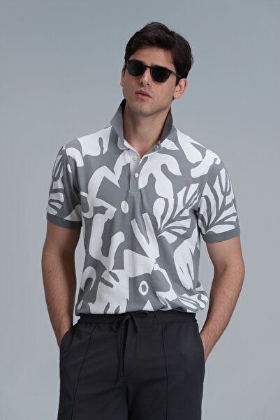 Lufian Lindon Smart ανδρικό μπλουζάκι πόλο πράσινο