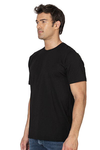 ÖZKAN underwear Özkan 12420 Ανδρικό 100% βαμβακερό χτενισμένο βαμβακερό μονό ζέρσεϋ ύφασμα με κλειστό γιακά κοντομάνικο μπλουζάκι