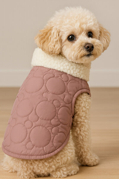 Dolce Pets Kedi Köpek Kıyafeti & Elbisesi Köpek Yeleği Puffer Vest Pembe