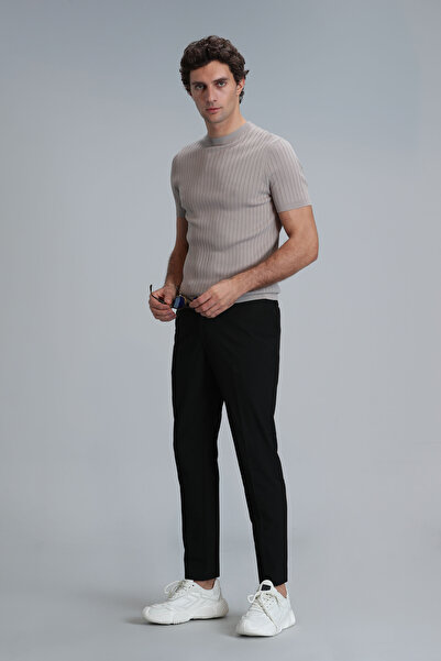 Lufian Hery Smart Erkek Chino Pantolon Slim Fit Siyah