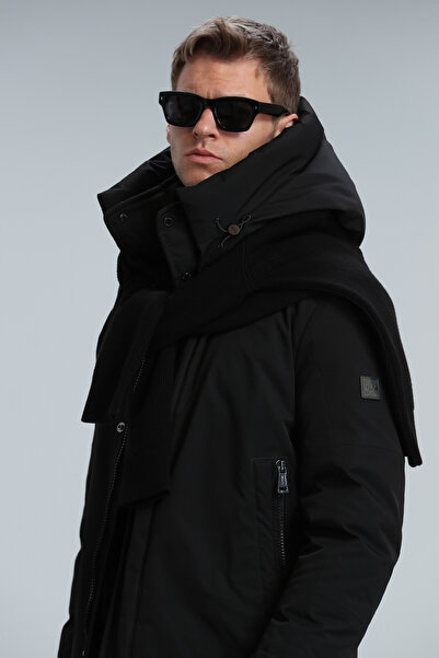 Lufian Donald Goose Feather Men's Coat Black