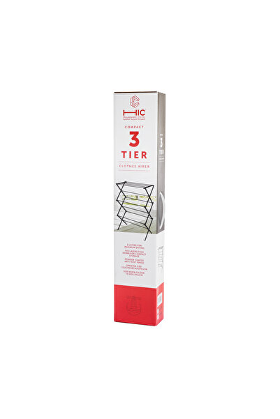 HIC 3 Layers Detachable Steel Clothes Dryer White 103.5x38x72cm