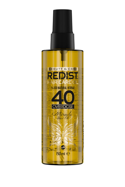 Redist %100 Doğal - Vegan 40 Bitkili Saç Bakım Yağı –Yıpranmış Cansız Saçlara Özel 150 ml