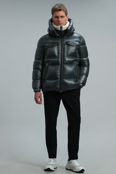 Lufian Зелено мъжко яке Ethan Goose Feather