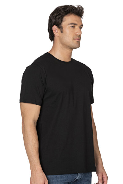 ÖZKAN underwear Özkan 12420 Ανδρικό 100% βαμβακερό χτενισμένο βαμβακερό μονό ζέρσεϋ ύφασμα με κλειστό γιακά κοντομάνικο μπλουζάκι