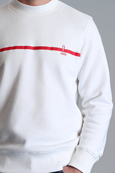 Lufian Ανδρικό φούτερ Republic σε λευκό χρώμα