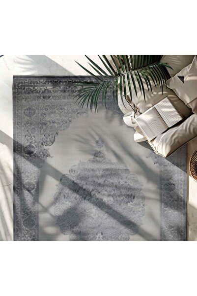Al Kaffary Carpet Carpet Practical Area Rug with Traditional Design Intricate Details, Ideal for All Spaces, grey