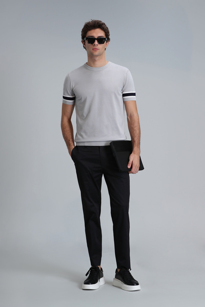 Lufian Plus Smart Erkek Chino Pantolon Slim Fit Siyah