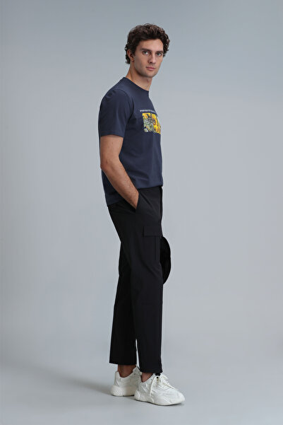 Lufian June Modern Grafik T- Shirt Antrasit