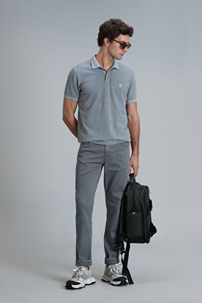 Lufian Helt Spor 5 Cep Erkek Pantolon Slim Fit Yeşil