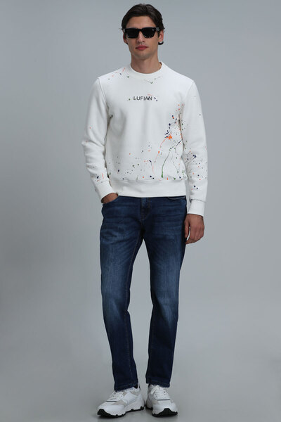 Lufian Jonı Smart Jean Erkek Pantolon Slim Fit Mavi