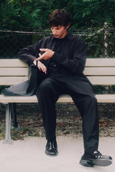 Massimo Dutti Cepli rahat kesim fit gömlek