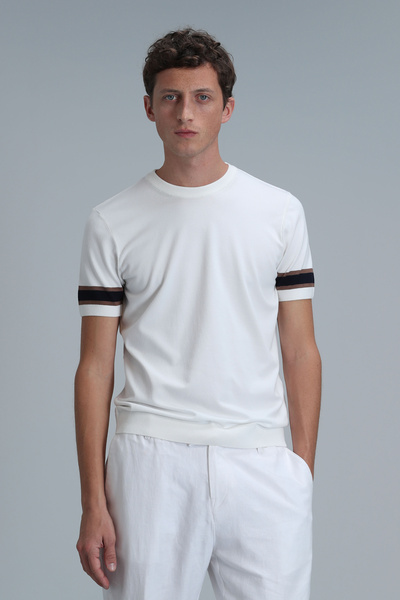 Lufian Lucy Men's Sweater Ecru