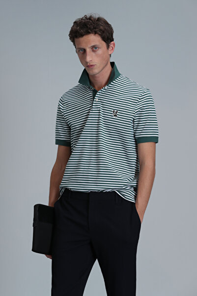 Lufian Dani Smart ανδρικό μπλουζάκι Polo Duck Green