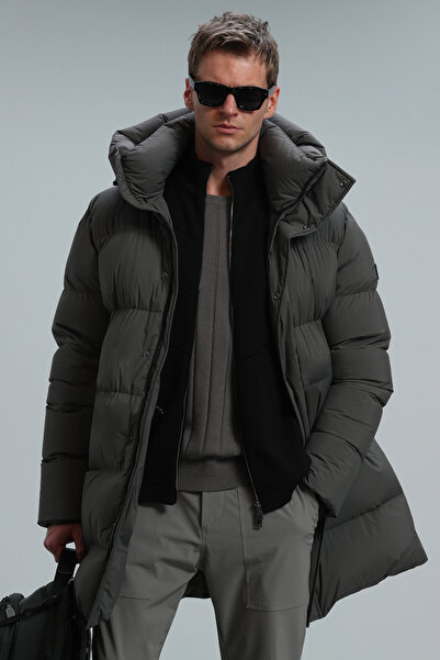 Lufian Vıctor Kaz Tüyü Erkek Mont Haki